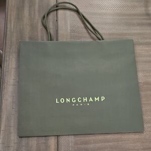 Longchamp Olive Green Shopping Bag